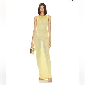 Natalia Dress in Chartreuse Sequin Asta Resort